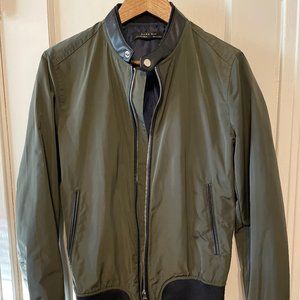 Zara Green Bomber Jacket
